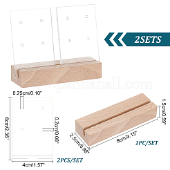 Transparenter Ohrring-Display-Organizer-Halter aus Acryl&nbsp;EDIS-WH0031-01