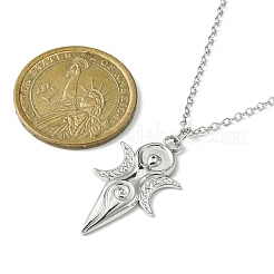 Collana con ciondolo in acciaio inossidabile 304 anti-ossidazione per donna&nbsp;NJEW-JN04387