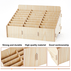 Scatola portacellulare in legno a 24 griglia&nbsp;CON-WH0094-05B