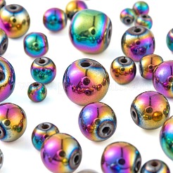 340 pz 4 dimensioni perline di ematite sintetiche non magnetiche&nbsp;G-LS0001-55