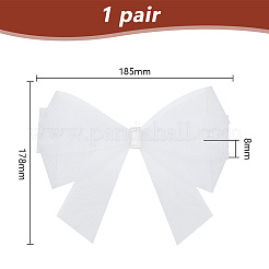 Schuhdekorationen aus Organza mit Schleife&nbsp;FIND-WH0423-94A