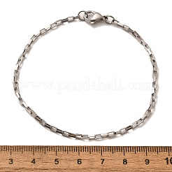 Bracciali a catena a maglie quadrate in acciaio inossidabile chirurgico 316 anti-appannamento&nbsp;BJEW-JB01865