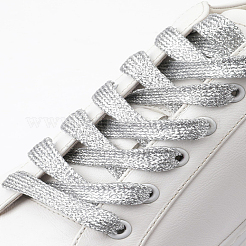 8 Paar glitzernde Polyester-Schnürsenkel in 8 Farben&nbsp;AJEW-LP0003-08