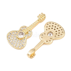 Pendentifs avec zircon cubiques à micro-pavés en laiton&nbsp;KK-C248-15G