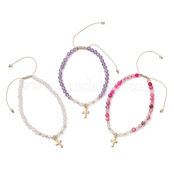 Geflochtene Armbänder aus geflochtenen Perlen&nbsp;BJEW-JB12958-01