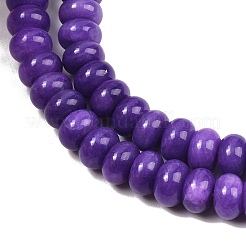 Teñidos naturales blancas abalorios de jade hebras&nbsp;G-G107-A24-01