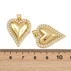 Pendentifs avec zircon cubiques à micro-pavés en laiton&nbsp;KK-C132-03D-G