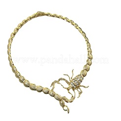 Punk-Stil Legierung Kristall Strass Skorpion Choker Halsketten&nbsp;FS-WGD5C30-01