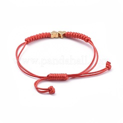 Unisex verstellbare koreanische gewachste Polyesterschnur geflochtene Perlenarmbänder&nbsp;BJEW-JB04671-02