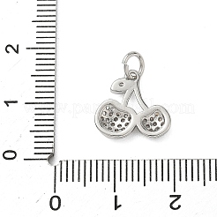 Messingpflaster klare Zirkonia Charms&nbsp;KK-A273-31P