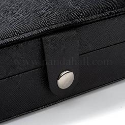 Scatole di gioielli con bottoni in pelle pu&nbsp;CON-P012-03B
