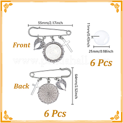 DIY-Sets zur Herstellung von Abschlussbroschen aus Edelstahl&nbsp;AJEW-NB00020