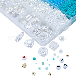 Kit fai da te per la creazione di gioielli con 24 perline in acrilico e ABS&nbsp;DIY-NB0012-02D