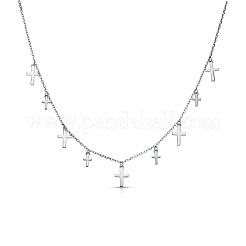 S925 Conjunto de joyas de cruz de plata esterlina con borla&nbsp;PL7288-3
