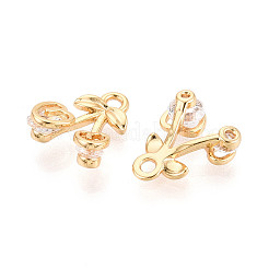 Charms in ottone zirconi a pavé di ottone&nbsp;KK-N263-104G