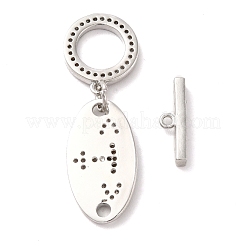 Fermagli a ginocchiera in zircone chiaro micro pavè di ottone&nbsp;KK-M243-11P