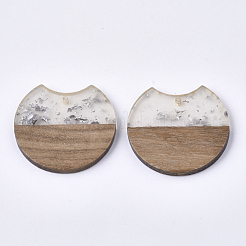 Pendentifs en bois de résine et de noyer&nbsp;RESI-T023-A-11I