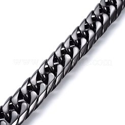 Bracciali con catene a maglie in acciaio inox 304&nbsp;BJEW-E346-06B