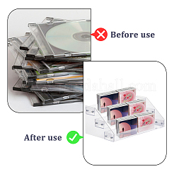 3-stufiger Nagellackflaschen-Organizer aus PS-Kunststoff&nbsp;ODIS-WH0095-004