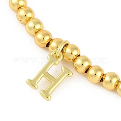 Bracelets pendentifs en laiton&nbsp;BJEW-B105-01G-H