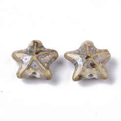 Perles en porcelaine manuelles&nbsp;PORC-N004-27E