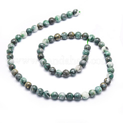 Runde Perlenstränge aus natürlichem Dioptase&nbsp;G-E569-Q01-A