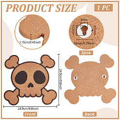 Totenkopf-Wand-Brosche&nbsp;AJEW-WH0567-56