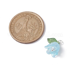 Feuilles de flore et breloques fleurs de lys&nbsp;PALLOY-JF02541-02