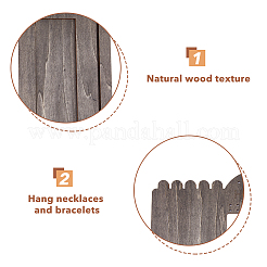 Schmuckturm aus Holz mit Tablett&nbsp;EDIS-WH0030-22