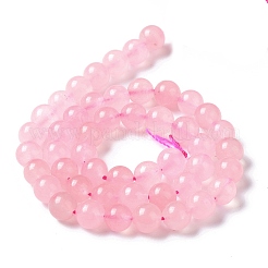 Brins de perles de quartz rose imitation jade vert naturel&nbsp;G-B046-08C