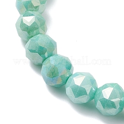 7 Stück 7 Farben galvanisierte Glas-Stretch-Armbänder&nbsp;BJEW-JB12702