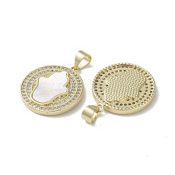 Colgante micropavé cubic zirconia de latón&nbsp;KK-G485-22D-G