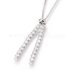 Verstellbare Messing micro pave Zirkonia Kette Armband machen&nbsp;KK-O106-50P
