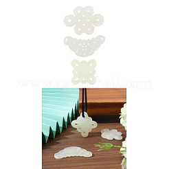 3 stücke 3 arten natürliche xiuyan jade anhänger&nbsp;DIY-CA0006-92