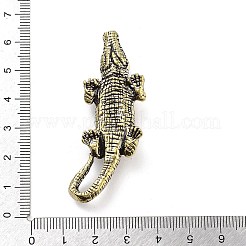 Messing Krokodil Figuren Statuen für Zuhause Desktop Feng Shui Ornament&nbsp;KK-A216-12AB