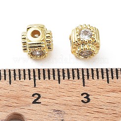 Messing Mikro ebnen Zirkonia Perlen&nbsp;KK-A189-15G
