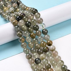 Verde naturale quarzo rutilato fili di perline&nbsp;G-D481-11B