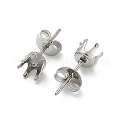 Accesorios para aretes tipo botón de acero inoxidable quirúrgico 316&nbsp;STAS-Z118-03P-03