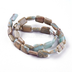 Chapelets de perles en jaspe aqua terra naturel&nbsp;G-F612-07