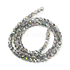Chapelets de perles en verre électroplaqué&nbsp;EGLA-D021-15