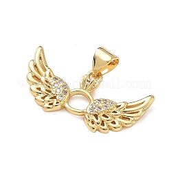 Pendentifs en laiton zircon cubique transparent&nbsp;KK-F930-23B-G