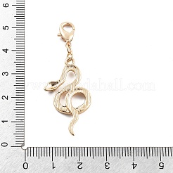 Decorazione pendente in lega di strass&nbsp;HJEW-P021-01H-G