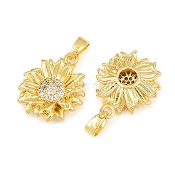 Pendentifs en laiton zircon cubique transparent&nbsp;CU-CBA9AB3-17G