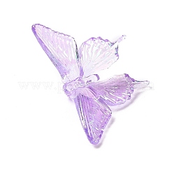 Placcatura uv perline acriliche trasparenti iridescenti arcobaleno&nbsp;OACR-C010-10C