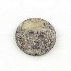 2-Loch-Flachrund Meer Shell-Tasten&nbsp;SSHEL-Q295-05