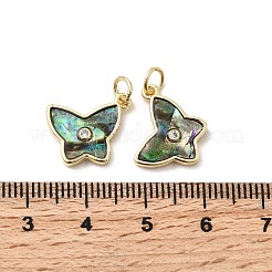 Ottone micro spianare pendenti zirconi&nbsp;KK-K384-22B-G