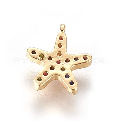 Goldton Messing Micro Pave Zirkonia Charms&nbsp;ZIRC-L075-10A-G