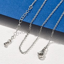 Colliers de chaîne de câble en laiton pour les femmes&nbsp;NJEW-D302-48P