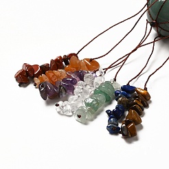 Pendentifs ronds décoratifs en aventurine verte naturelle&nbsp;G-G997-A03