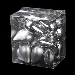 Décorations de pendentifs en forme de cœur en plastique galvanisé pour la saint-valentin&nbsp;KY-D020-02B